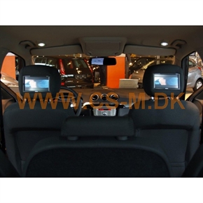 Ford S Max vst 6.2 skærm monteret i nakkestøtter