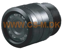 indbygnings kamera NTSC 1/3 " CMOS , 120 ° diagonal vinkel og 9 lysdioder til nattesyn. Guide linjer.